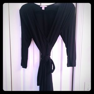 Timeless black wrap dress